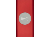 Беспроводное портативное зарядное устройство емкостью 8000 мАч Juice, красный
