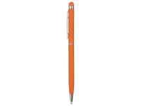 Ручка-стилус шариковая Jucy Soft с покрытием soft touch, оранжевый (Р)